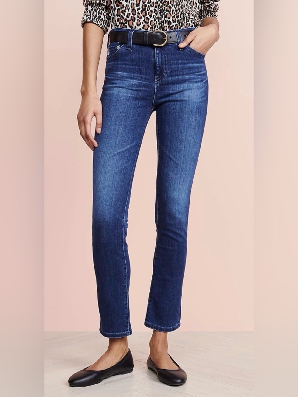 AG Adriano Goldschmied Mari High-Rise Straight Jeans 30R